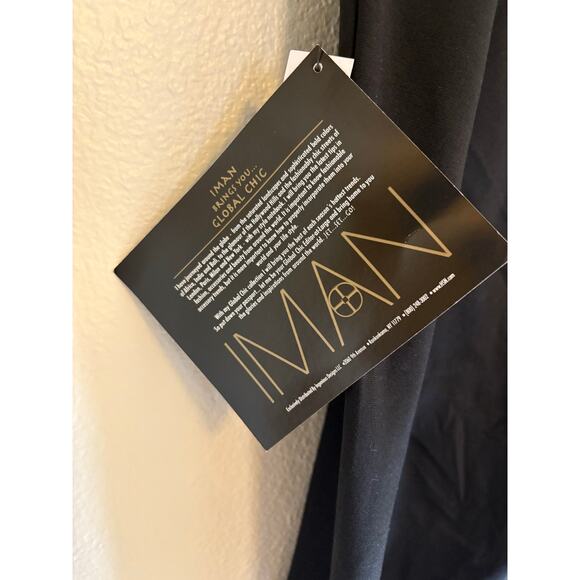 IMAN Chic Pants | NWT Black Slim Fit Stretch Gold Ankle Zipper | 1X - Picture 6 of 8